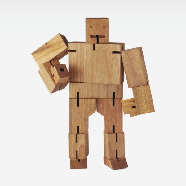 Picture of Wooden Robot Man Sculpture