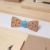 Picture of Navy Wooden Bowtie